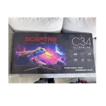 New Sceptre C34 34 Curved Gaming Monitor 1440p 180hz Ultrawide Amd Freesync. Fixed Price $150.00.