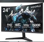 Koorui 24e6ca 24 Curved 180hz Gaming Monitor (sealed / Brand New). Fixed Price $129.99.