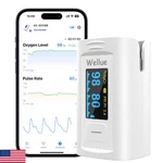 Wellue Bluetooth Pulse Oximeter Fingertip, Blood Oxygen Saturation Monitor With. Fixed Price $46.31.