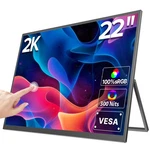 Eviciv 22" 2k Portable Touchscreen Monitor Larger Display With Stand For Work Pc. Fixed Price $239.99.