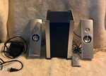 Compaq Multimedia 2.1 Speaker System With Subwoofer And Power Supply. Fixed Price $14.99.