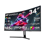 Sansui 34-inch Curved Gaming Monitor Uwqhd 3440 X 1440 165hz 1500r - P.... Fixed Price $276.15.