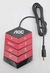 Genuine Aoc Agon Gaming Monitor Remote Control Ag272fcx ,ag352qcx ,ag271qx Ect... Fixed Price $10.00.