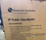 American Dynamics 32" Hd 1080p Led Public View Monitor Adlcd32pps2b Sold As Is. Fixed Price $155.00.