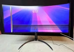 Lg 34wp85cn-b 34 Curved Ultrawide Qhd Ips Hdr Monitor W/ Usb C Working Cracked. Fixed Price $109.99.
