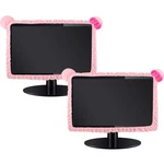 Remagr 2 Pcs 20''-29'' Kawaii Computer Monitor Cover With Cat Ear Pink. Fixed Price $21.00.