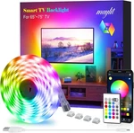 Maylit 16.4ft Rgb Led Tv Backlight Strip With App & Remote Control, Sync To Musi. Fixed Price $8.99.