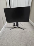 Monitor System Compatible With Samsung, Lg, Apple, Black & Red. Fixed Price $70.00.
