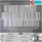18pcs Led Strips For Samsung Un75tu700d Un75tu8000g Un75tu8200 Lh75bethlgfxgo. Fixed Price $42.30.
