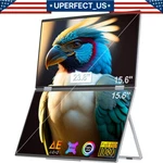Uperfect Dual Ustation 15.6" Folding Monitor Portable Display W/ Stand New!. Fixed Price $239.99.