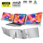 Alcopaca Al07 14" Portable Tri-screen Monitor Fhd Ips Type-c Display For Working. Fixed Price $203.79.