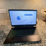 Hp Gaming Laptop Black With Green Backlit Keyboard. Fixed Price $300.00.