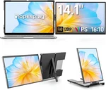 Used 14.1'' Laptop Screen Extender Portable Monitor Fhd 1200p Ips For 14"-17" Us. Fixed Price $61.99.