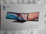Triple Screen 14" Domyfan Laptop Extender 1080p 16:9 Black. Fixed Price $98.00.