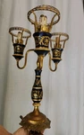 Vintage 3 Candle Chandelier Light Fixture By Southern Belle Lamp, Usa. Fixed Price $249.00.