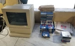 Vintage Apple Iigs Computer Applecolor Monitor A2m6014 W/ Tons Of Games Untested. Fixed Price $600.00.