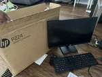 Hp P224 21.5" Led Monitor 1920x1080 16:9 Hdmi Vga Dp Stand Keyboard Black. Fixed Price $90.00.
