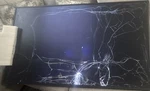 Sharp Multisync M552 55" Lcd Monitor 16:9 Hdmi Black Pn-m552 Cracked Screen. Fixed Price $190.00.