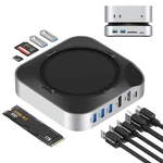 Baozee Mac Mini M4 Dock With Nvme Ssd Enclosure, Docking Station Dual Monitor Fo. Fixed Price $74.47.