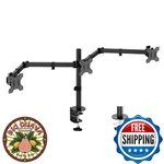 Upgravity Triple Monitor Desk Mount Three Monitors Stand Fits 3 Screens Up To 27. Fixed Price $81.59.