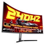 Sansui 34 Inch 240hz Ultrawide Curved Gaming Monitor Uwqhd 3440 X 1440p; 21:9. Fixed Price $209.99.