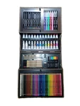Art 101 Platinum 151-piece Multimedia Artists Set With Wood Case, Pencil, Pastel. Fixed Price $29.99.