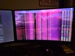 Read Description! Msi Optix G27c2 27"" Fhd Curved Gaming Monitor 144hz Wide View. Fixed Price $100.00.