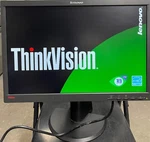 Lenovo Thinkvision Lt2252p 22" Lcd Widescreen Monitor With Stand. Fixed Price $60.00.