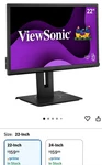 Viewsonic Vg2240 22 Inch 1080p Ergonomic Monitor With 100hz, Usb Hub, Hdmi. Fixed Price $128.98.