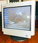 Vintage Compaq Fs7550 Model Pe1160 16" Crt Computer Monitor - Works W. Base!. Fixed Price $129.99.