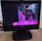 Sony- Lmd-1530w Lcd Video Monitor Cracked Screen. Fixed Price $9.99.