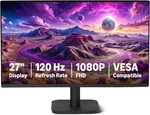 Amazon Basics 27-inch Computer Monitor, 120 Hz, 1080p, Ips, Hdmi, Displayport. Fixed Price $125.95.