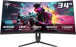 34 Inch Ultrawide Monitor, 180hz Wqhd 3440x1440 Curved 1500r Pc. Fixed Price $439.99.