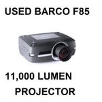 Barco F85 1080p 11000 Lumen - 459 Hours Large Venue Projector W/ En24lens. Fixed Price $1259.00.