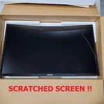 Samsung Cf396 27" Curved Led Monitor Super Slim Design Deep Scratched !. Fixed Price $72.65.