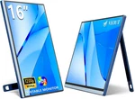 16" Fhd Portable Monitor With Dual Usb-c/hdmi, Kickstand & Speakers. Fixed Price $129.92.