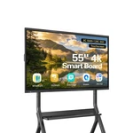 55 Inch 4k Uhd Smart Board, Interactive Digital Whiteboard, 20-point Touchscreen. Fixed Price $799.00.