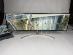 Lg Ultrawide Dual Qhd Ips 49 Inch Curved 32:9 Widescreen Gaming Monitor + Stand. Fixed Price $750.00.
