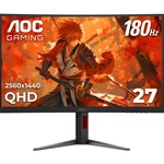 27 Inch Curved Gaming Monitor Qhd 2560x1440 180hz 0.5ms Freesync Vesa. Fixed Price $441.98.