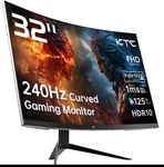 Ktc 32" 240hz Curved Gaming Monitor Fast Hva 1500r Fhd 1ms Hdr10 Black. Fixed Price $237.00.