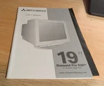 Original Genuine Mitsubishi 19" Diamond Pro 930sb Manual - Owner. Fixed Price $5.00.