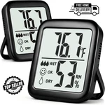 Antonki 2 Pack Room Thermometer For Home, Indoor Hygrometer Humidity Meter Gauge. Fixed Price $14.94.