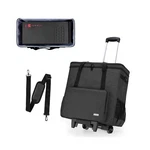 Curmio Rolling Desktop Computer Carrying Case, Double Layers Tower T.... Fixed Price $131.31.