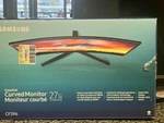 Samsung Essential 27" Curved Led Monitor - Black (cf396) Screen Cracked.. Fixed Price $39.99.