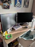 Two Dell P2417hc 24" Lcd Monitors W/ Stand 1080p 60hz. Fixed Price $130.00.