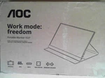 Aoc 16t10 Black 16" (15.6" Viewable) Portable Monitor 1wx2. Fixed Price $95.07.
