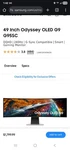 49" Odyssey Oled G9 (g95sc) Dqhd 240hz 0.03ms G-sync Curved Smart Gaming Monitor. Fixed Price $1000.00.