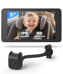 Baby Car Camera Monitor 5" 1080p Ips Suction Cup Screen - 360 Rotation Ir Nig. Fixed Price $47.61.