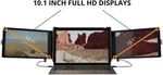 10.1" Laptop Screen Extender (xebec Tri-screen 2 Lcd Screen). Fixed Price $350.00.