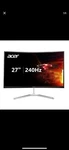 Acer Nitro Eda270 X2biip 27" 1500r Curved Full Hd (1920 X 1080) Monitor With Amd. Fixed Price $160.00.